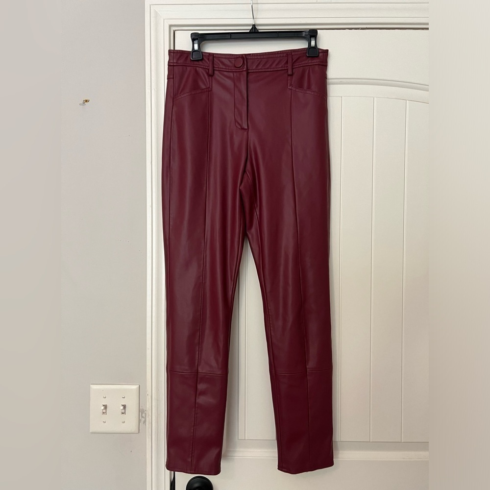 Milly Rue Faux Leather Pants - Picture 3 of 10